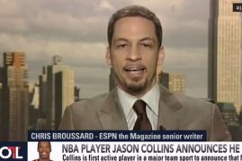 ESPN's Chris Broussard sparks uproar with NBA Jason Collins remarks. Represents himself 'WELL' as a christian.